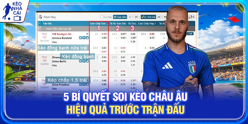 5 Bí Quyết Soi Kèo Châu Âu Hiệu Quả Trước Trận Đấu Từ Cao Thủ