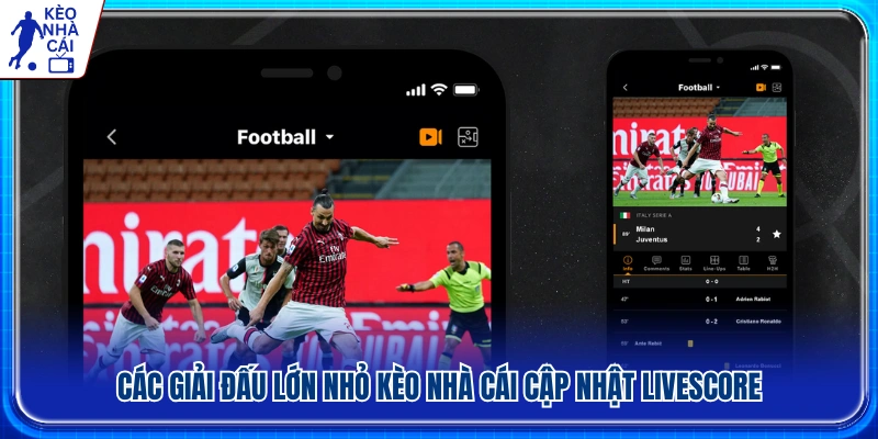 Bao quát đầy đủ các giải đấu bóng đá hàng đầu toàn cầu